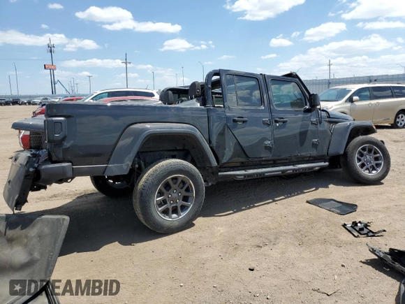 2021 Jeep Gladiator 80th Anniversary с VIN 1C6HJTAG2ML513632, выставлен на аукционе Copart как лот 57140595 с пробегом Не указан миль и Списание • Salvage title. История ставок и продаж доступна на DreamBid. Изображение 3.