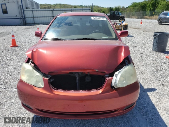 2006 Toyota Corolla CE with VIN JTDBR32E260068401, listed as a Copart auction lot 52941515 with 44,250 mi miles and Salvage Title. Bid and sale history available at DreamBid. Image 5.