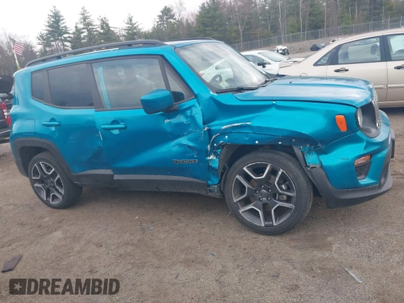 2021 Jeep Renegade Latitude with VIN ZACNJDBB2MPM72609, listed as a IAAI auction lot 42116070 with 58,036 mi miles and . Bid and sale history available at DreamBid. Image 12.