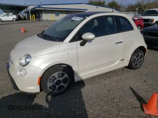 2014 FIAT 500e with VIN 3C3CFFGE5ET172801, listed as a Copart auction lot 49651775 with 42,758 mi miles and Clean Title. Bid and sale history available at carsss.com. Image 1.
