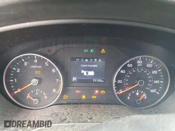 2020 Kia Sportage EX z VIN KNDPNCAC1L7779818, wystawiony jako Copart lot #51934025 z przebiegiem 77 170 mil mil oraz Szkoda całkowita • Salvage title. Historia ofert i sprzedaży dostępna na DreamBid. Obrazek 9.