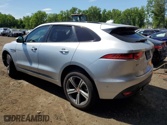 2019 Jaguar F-Pace 30t R-Sport with VIN SADCL2GX8KA358905, listed as a Copart auction lot 57285004 with 44,229 mi miles and Non repairable. Bid and sale history available at DreamBid. Image 2.