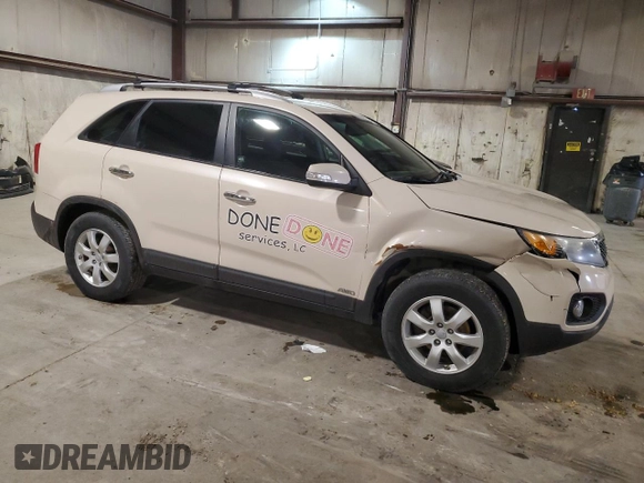 2012 Kia Sorento LX with VIN 5XYKTDA64CG229872, listed as a Copart auction lot 48900395 with 128,342 mi miles and Salvage Title. Bid and sale history available at carsss.com. Image 4.