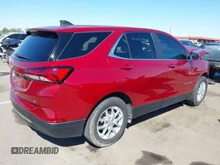2022 Chevrolet Equinox LT with VIN 3GNAXKEV3NL212053, listed as a IAAI auction lot 41869020 with 98,651 mi miles. Bid and sale history available at carsss.com. Image 4.