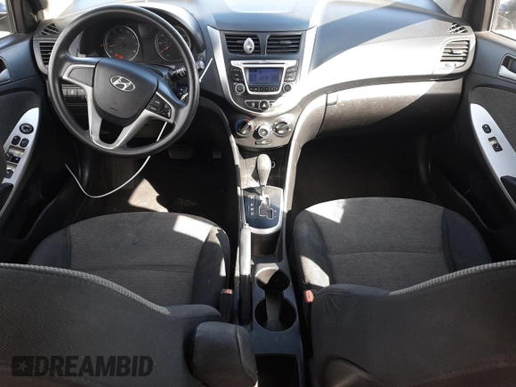 2014 Hyundai Accent GS with VIN KMHCT5AE6EU149410, listed as a Copart auction lot 53812095 with 112,124 mi miles and Salvage title. Bid and sale history available at DreamBid. Image 8.