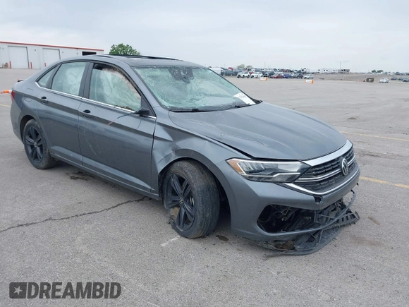 2022 Volkswagen Jetta SE with VIN 3VW7M7BU5NM000413, listed as a IAAI auction lot 42326437 with 61,385 mi miles and . Bid and sale history available at DreamBid. Image 1.