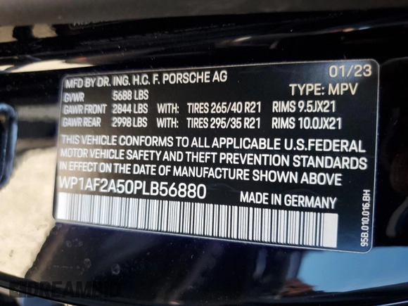2023 Porsche Macan GTS z VIN WP1AF2A50PLB56880, wystawiony jako Copart lot #51125795 z przebiegiem 17 637 mil mil oraz Szkoda całkowita • Salvage title. Historia ofert i sprzedaży dostępna na DreamBid. Obrazek 12.
