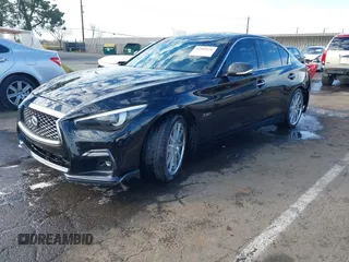 2018 Infiniti Q50 RED SPORT 400 with VIN JN1FV7AP4JM460548, listed as a IAAI auction lot 41600526 with 84,055 mi miles. Bid and sale history available at carsss.com. Image 2.