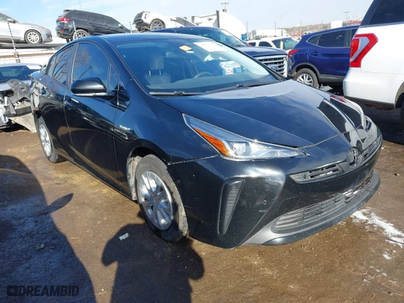 2020 Toyota Prius L Eco with VIN JTDKARFU7L3119834, listed as a IAAI auction lot 41653177 with 140,964 mi miles. Bid and sale history available at carsss.com. Image 1.