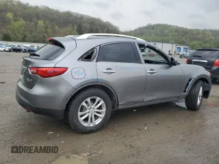 2015 Infiniti QX70 with VIN JN8CS1MW2FM482942, listed as a Copart auction lot 54245025 with 108,314 mi miles and Salvage Title. Bid and sale history available at DreamBid. Image 3.