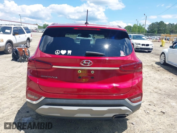 2020 Hyundai Santa Fe SE with VIN 5NMS23AD0LH154797, listed as a IAAI auction lot 42191317 with 80,526 mi miles and . Bid and sale history available at DreamBid. Image 17.