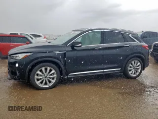 2019 Infiniti QX50 Essential with VIN 3PCAJ5M11KF125689, listed as a Copart auction lot 63862715 with 53,665 mi miles and Salvage title. Bid and sale history available at DreamBid. Image 1.