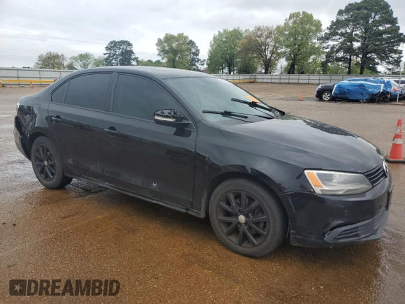 2011 Volkswagen Jetta SE with VIN 3VWDZ7AJXBM318518, listed as a Copart auction lot 50718595 with 164,353 mi miles and Salvage title. Bid and sale history available at DreamBid. Image 4.