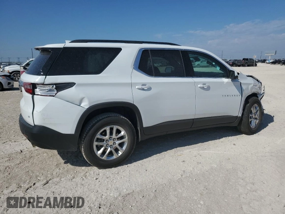 2021 Chevrolet Traverse LT Cloth with VIN 1GNERGKW0MJ123150, listed as a Copart auction lot 66660033 with 55,684 mi miles. Bid and sale history available at carsss.com. Image 3.