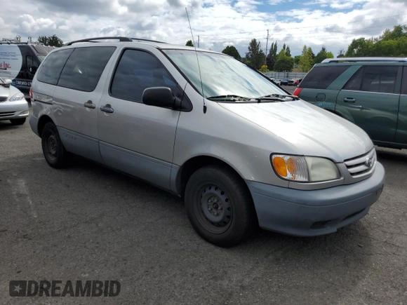 2002 Toyota Sienna CE with VIN 4T3ZF19C02U468964, listed as a Copart auction lot 72051864 with 205,135 mi miles and Salvage Title. Bid and sale history available at carsss.com. Image 4.