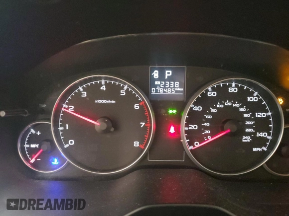 2013 Subaru Outback 2.5i with VIN 4S4BRCACXD3317860, listed as a Copart auction lot 52724015 with 78,485 mi miles and Clean title. Bid and sale history available at DreamBid. Image 9.