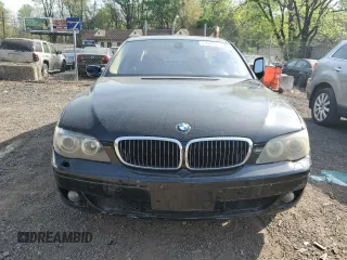 2008 BMW 7 Series 750Li with VIN WBAHN83588DT83469, listed as a Copart auction lot 53639225 with Not Provided miles and Salvage Title. Bid and sale history available at DreamBid. Image 5.