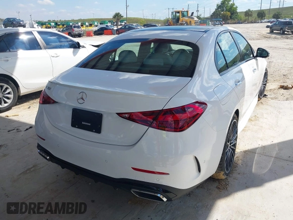 2024 Mercedes-Benz C 300 with VIN W1KAF4GB3RR215534, listed as a IAAI auction lot 41635335 with 5,652 mi miles and . Bid and sale history available at DreamBid. Image 4.