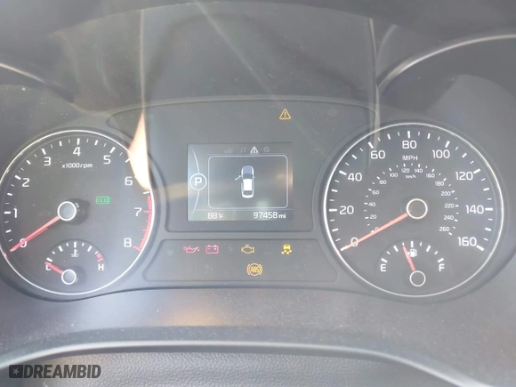 2018 Kia Optima LX with VIN 5XXGT4L31JG268493, listed as a IAAI auction lot 41965277 with 97,458 mi miles. Bid and sale history available at carsss.com. Image 7.