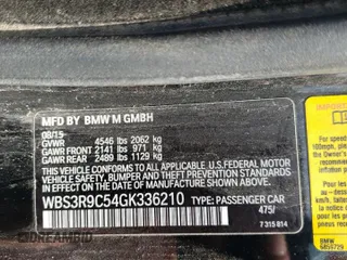 2016 BMW M4 with VIN WBS3R9C54GK336210, listed as a Copart auction lot 49378793 with 51,658 mi miles. Bid and sale history available at carsss.com. Image 13.