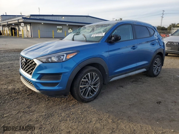 2021 Hyundai Tucson Limited with VIN KM8J33AL4MU356421, listed as a Copart auction lot 87273174 with 33,647 mi miles and Salvage Title. Bid and sale history available at carsss.com. Image 1.