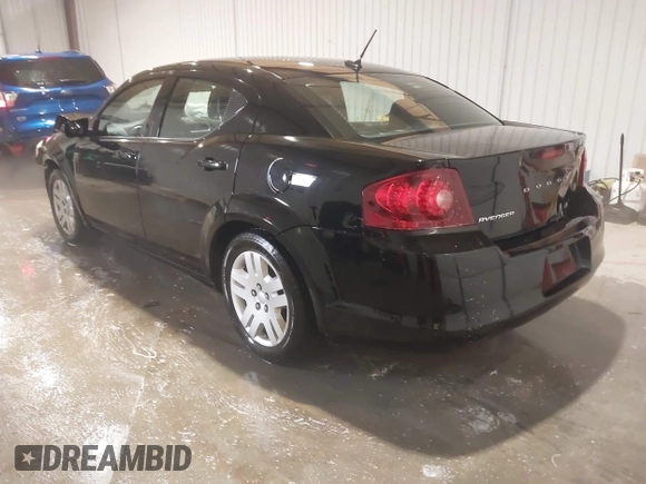2014 Dodge Avenger SE with VIN 1C3CDZAB8EN216828, listed as a IAAI auction lot 41581761 with 177,523 mi miles. Bid and sale history available at carsss.com. Image 3.