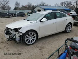 2012 Buick Regal Turbo Premium 3 with VIN 2G4GU5GV1C9180113, listed as a Copart auction lot 41880615 with 96,835 mi miles and Salvage title. Bid and sale history available at DreamBid. Image 1.