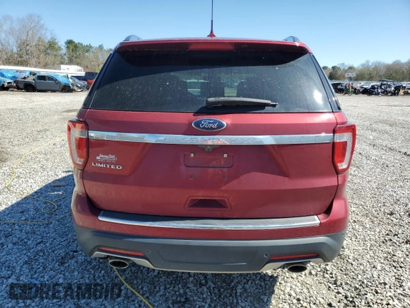 2018 Ford Explorer Limited with VIN 1FM5K7F81JGC47229, listed as a Copart auction lot 49345295 with 78,740 mi miles and Salvage Title. Bid and sale history available at carsss.com. Image 6.