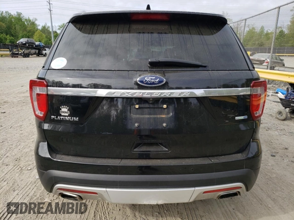2017 Ford Explorer Platinum z VIN 1FM5K8HT9HGD50285, wystawiony jako Copart lot #54277795 z przebiegiem 88 836 mil mil oraz Szkoda całkowita • Salvage title. Historia ofert i sprzedaży dostępna na DreamBid. Obrazek 6.