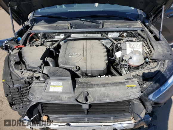2022 Audi Q5 S line Premium Plus with VIN WA1EABFY2N2067880, listed as a Copart auction lot 53559415 with Not provided miles and Salvage title. Bid and sale history available at DreamBid. Image 12.
