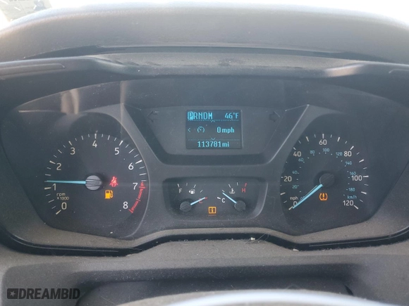 2016 Ford Transit Cargo Van with VIN 1FTYR2CM8GKA48833, listed as a Copart auction lot 82649284 with 113,781 mi miles and Salvage Title. Bid and sale history available at carsss.com. Image 9.