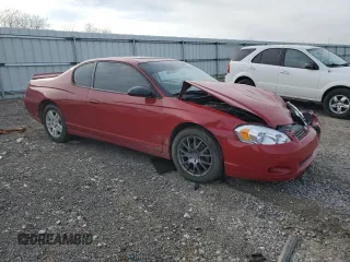 2007 Chevrolet Monte Carlo LT with VIN 2G1WK15K779417046, listed as a Copart auction lot 49408355 with Not provided miles and Non repairable. Bid and sale history available at DreamBid. Image 4.