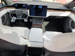 2023 Tesla Model S with VIN 5YJSA1E53PF525324, listed as a Copart auction lot 48079685 with Not provided miles and Salvage title. Bid and sale history available at DreamBid. Image 8.
