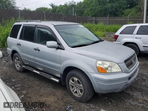 2003 Honda Pilot EX z VIN 2HKYF18763H581343, wystawiony jako Copart lot #60804525 z przebiegiem 236 636 mil mil oraz Szkoda całkowita • Salvage title. Historia ofert i sprzedaży dostępna na DreamBid. Obrazek 4.