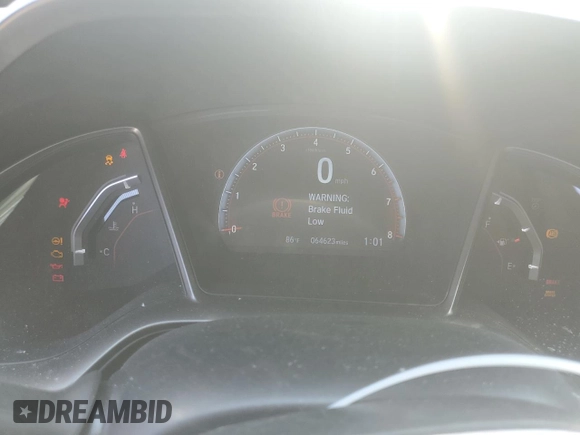 2019 Honda Civic Si with VIN 2HGFC1E52KH702946, listed as a Copart auction lot 53939675 with 64,623 mi miles and Salvage Title. Bid and sale history available at DreamBid. Image 9.