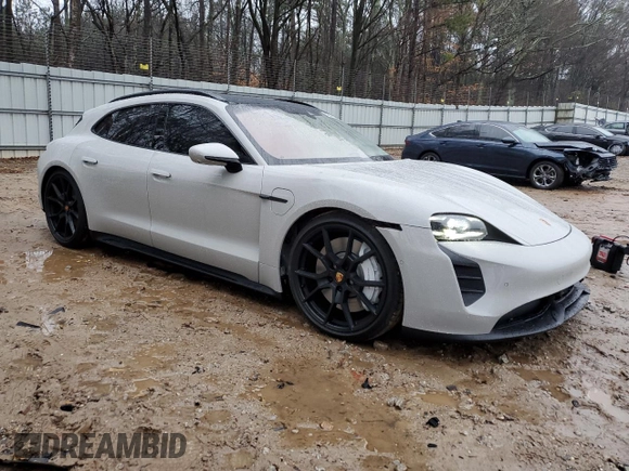2024 Porsche Taycan GTS with VIN WP0CD2Y1XRSA84164, listed as a Copart auction lot 42511885 with 3,662 mi miles and Salvage title. Bid and sale history available at DreamBid. Image 4.