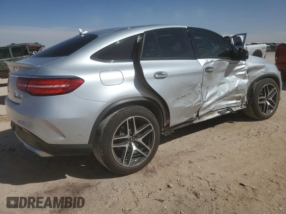 2017 Mercedes-Benz GLE 43 AMG with VIN 4JGED6EB7HA075089, listed as a Copart auction lot 48870285 with 120,601 mi miles and Salvage title. Bid and sale history available at DreamBid. Image 3.