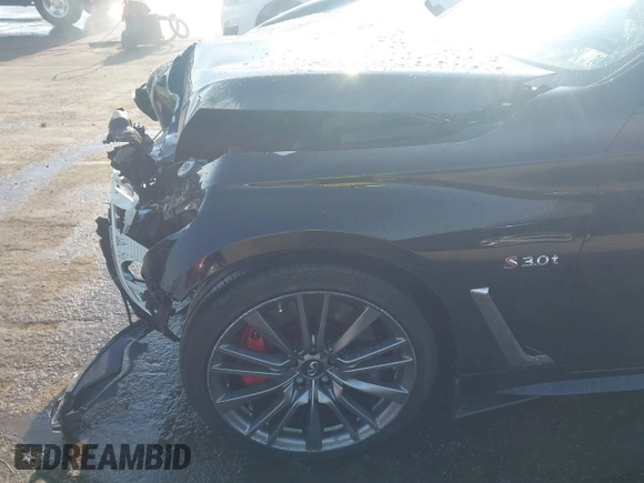 2017 Infiniti Q60 Red Sport 400 with VIN JN1FV7EL1HM700124, listed as a IAAI auction lot 41789570 with 140,841 mi miles and . Bid and sale history available at carsss.com. Image 18.