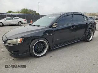 2008 Mitsubishi Lancer DE with VIN JA3AU26U68U030671, listed as a Copart auction lot 47035515 with 171,108 mi miles and Salvage Title. Bid and sale history available at carsss.com. Image 1.