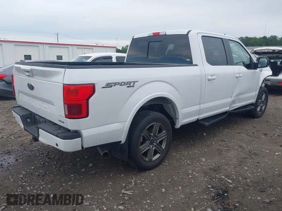 2020 Ford F-150 XL with VIN 1FTFW1E4XLFA55356, listed as a IAAI auction lot 42225427 with 56,865 mi miles and . Bid and sale history available at DreamBid. Image 4.