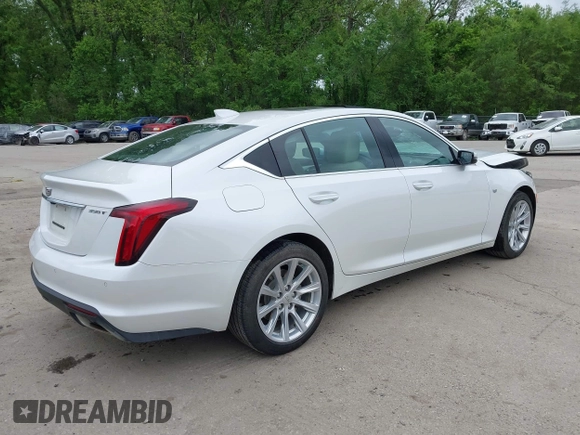 2024 Cadillac CT5 Luxury с VIN 1G6DX5RK5R0103588, выставлен на аукционе IAAI как лот 42155813 с пробегом 59 048 миль миль и . История ставок и продаж доступна на DreamBid. Изображение 4.