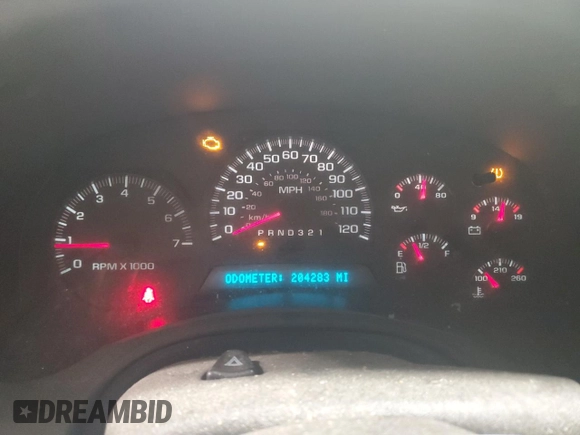 2008 Chevrolet TrailBlazer 1LT with VIN 1GNDT13S082117550, listed as a Copart auction lot 72568774 with 204,283 mi miles and Salvage Title. Bid and sale history available at DreamBid. Image 9.
