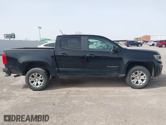 2021 Chevrolet Colorado 2WD LT with VIN 1GCGSCEN4M1141667, listed as a IAAI auction lot 41712760 with 105,905 mi miles. Bid and sale history available at carsss.com. Image 13.