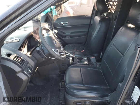 2014 Ford Utility Police Interceptor with VIN 1FM5K8AR9EGC08206, listed as a Copart auction lot 75735554 with 155,388 mi miles and Salvage Title. Bid and sale history available at carsss.com. Image 7.