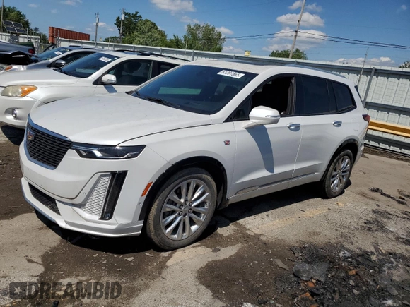 2020 Cadillac XT6 FWD Premium Luxury with VIN 1GYKPCRS1LZ232773, listed as a Copart auction lot 61201565 with 15,866 mi miles and Salvage title. Bid and sale history available at DreamBid. Image 1.