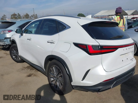 2025 Lexus NX with VIN JTJGKCEZ1S5025350, listed as a IAAI auction lot 41465412 with 10,420 mi miles. Bid and sale history available at carsss.com. Image 3.