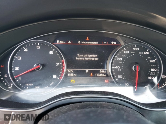 2018 Audi A6 Premium with VIN WAUF8AFC0JN076118, listed as a Copart auction lot 49695215 with 113,364 mi miles and Salvage Title. Bid and sale history available at carsss.com. Image 9.