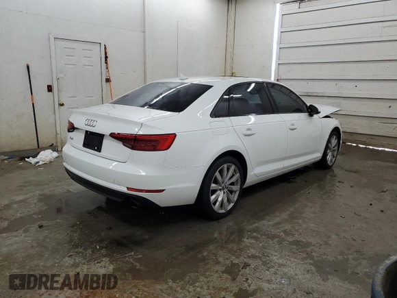 2017 Audi A4 Premium with VIN WAUGNAF45HN034978, listed as a Copart auction lot 50985875 with 104,795 mi miles and Salvage Title. Bid and sale history available at carsss.com. Image 3.