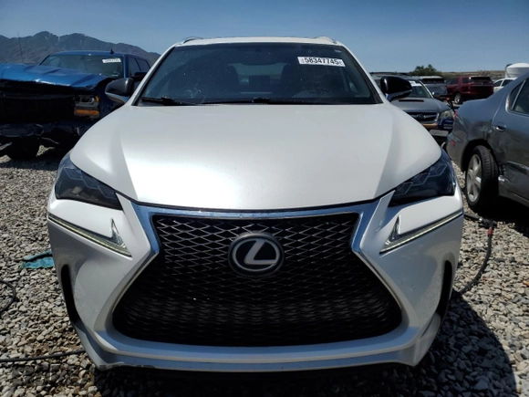 2015 Lexus NX 200t with VIN JTJBARBZ4F2023815, listed as a Copart auction lot 58347745 with 129,527 mi miles and Salvage title. Bid and sale history available at DreamBid. Image 5.
