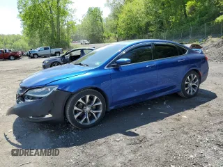 2015 Chrysler 200 C z VIN 1C3CCCEG3FN530409, wystawiony jako Copart lot #56349915 z przebiegiem 144 610 mil mil oraz Szkody całkowita. Historia ofert i sprzedaży dostępna na DreamBid. Obrazek 1.